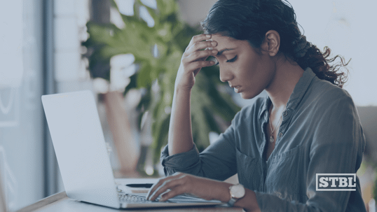 Stressed individual starting a business