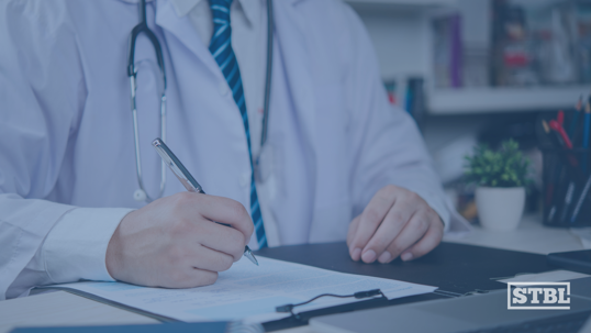 Physician signing non-compete.